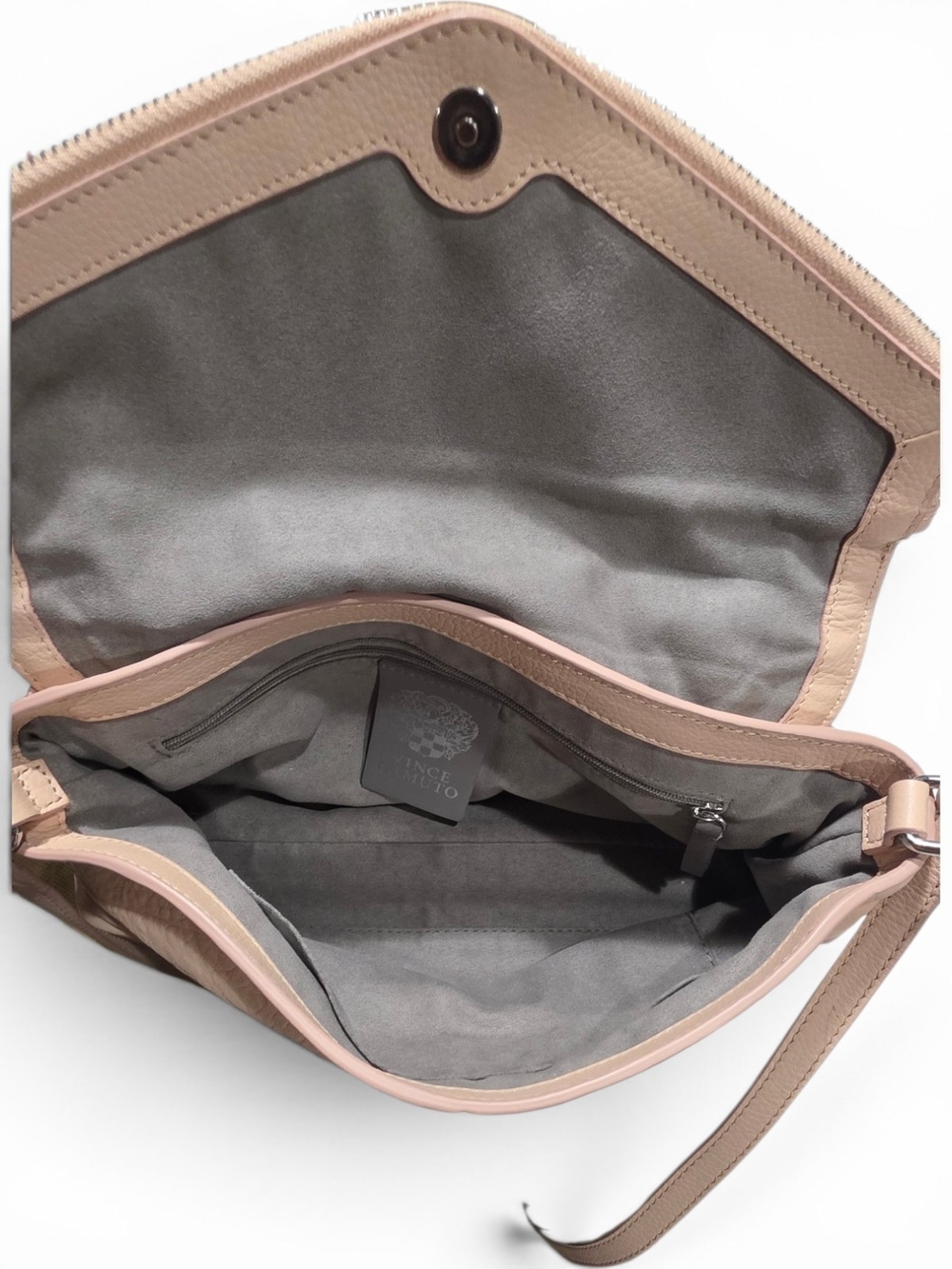 Vince Camuto Blush Pink Pebbled Leather Envelope Crossbody EXCELLENT Condition. - Picture 10 of 12